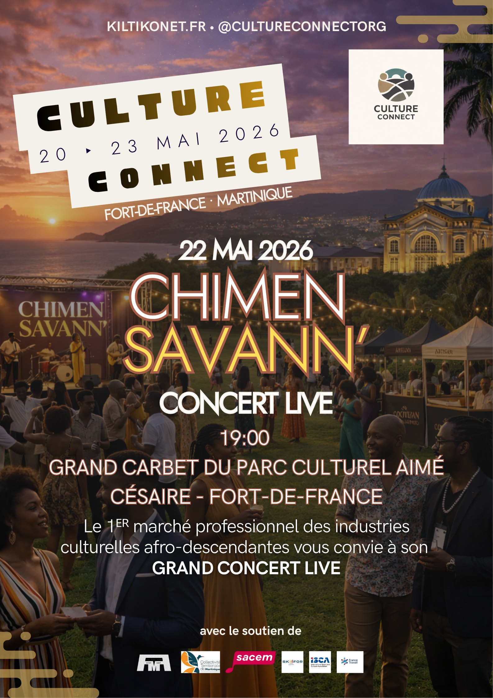 Affiche officielle Chimen Savann Culture Connect 2026